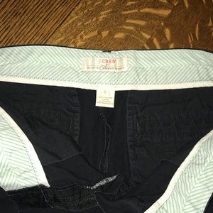 J. Crew chino shorts 4” black size 6